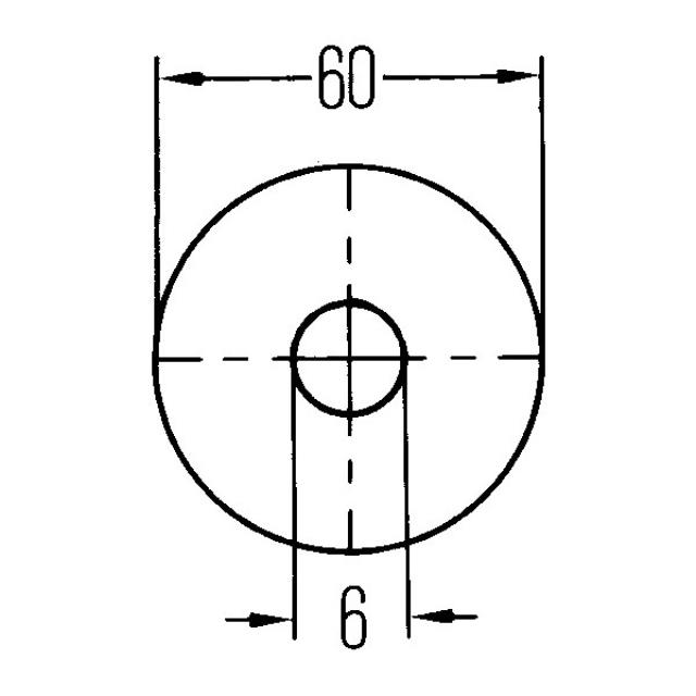 Hella Reflex Gult Rundt