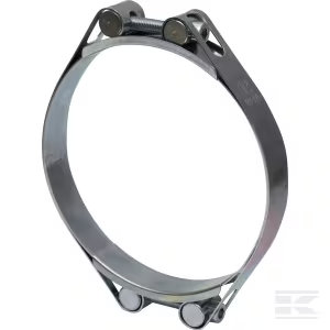 Spændebånd, 145-155 mm dobbelt bolt, dobbelt bånd DIN912 galvaniseret Kramp