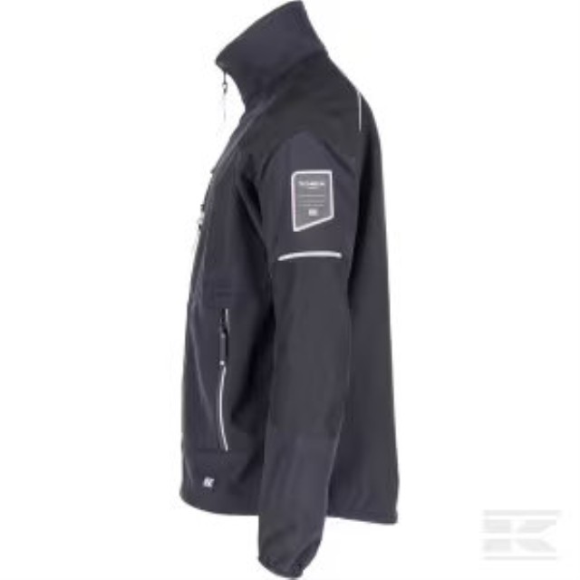 Sort softshell Technical str. XXL