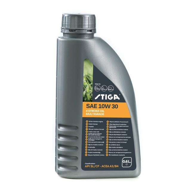 Stiga motorolie 10W-30, 4-takt, 0,6 ltr.
