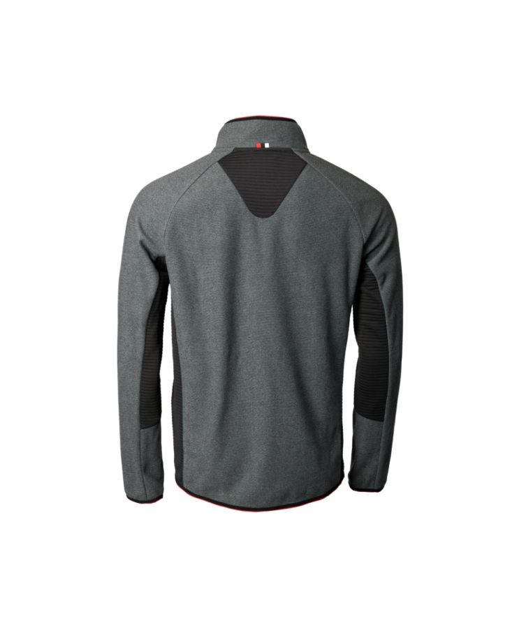 MF herre grå fleecejakke 3XL
