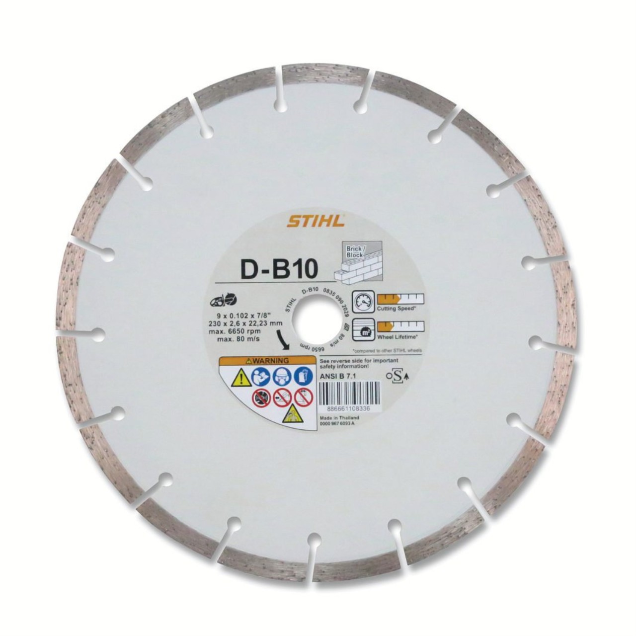 Stihl Diamantskæreskive D-B10 Beton (B)