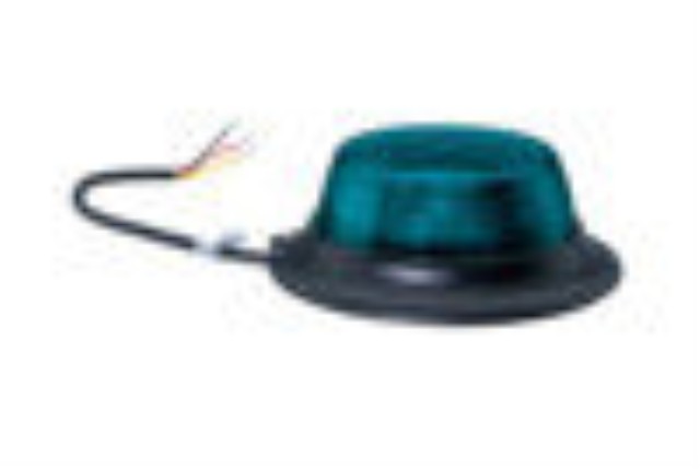 LED-Blitzblink - Slim - 12/24V - grøn - Magnetmontering