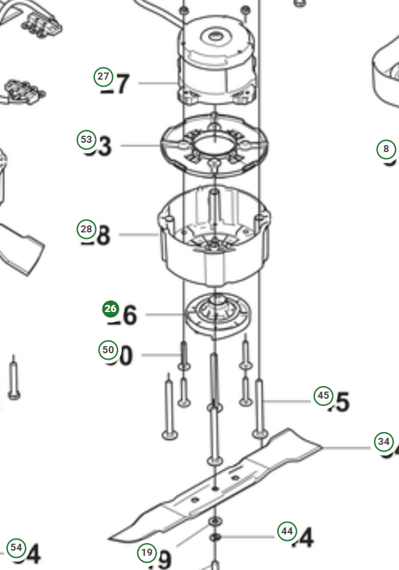 Husqvarna knivholder Combi 85i-94i-103i