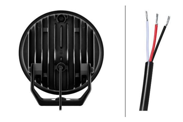 Hella Blade Black 7" - 12/24V - rund - Referencetal: 25