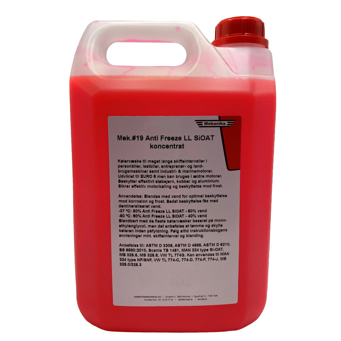 Mekanika 5 Ltr. Anti Freeze LL SiOAT, koncentrat 5 Ltr.