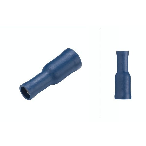 HELLA Isoleret rundstik hun blå Ø5 mm