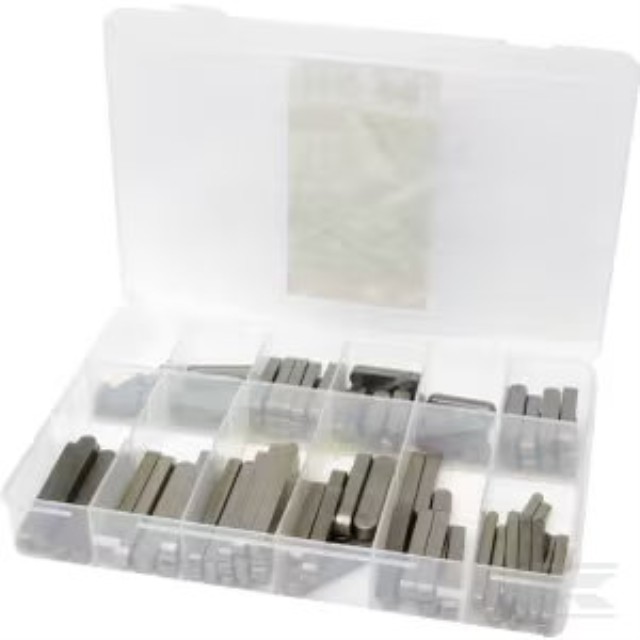 Kramp Pasfeder-sortiment 6-12 mm. 126 stk.