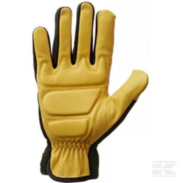 Vibrationshandske Kramp oksehud/spandex str. 8/M 