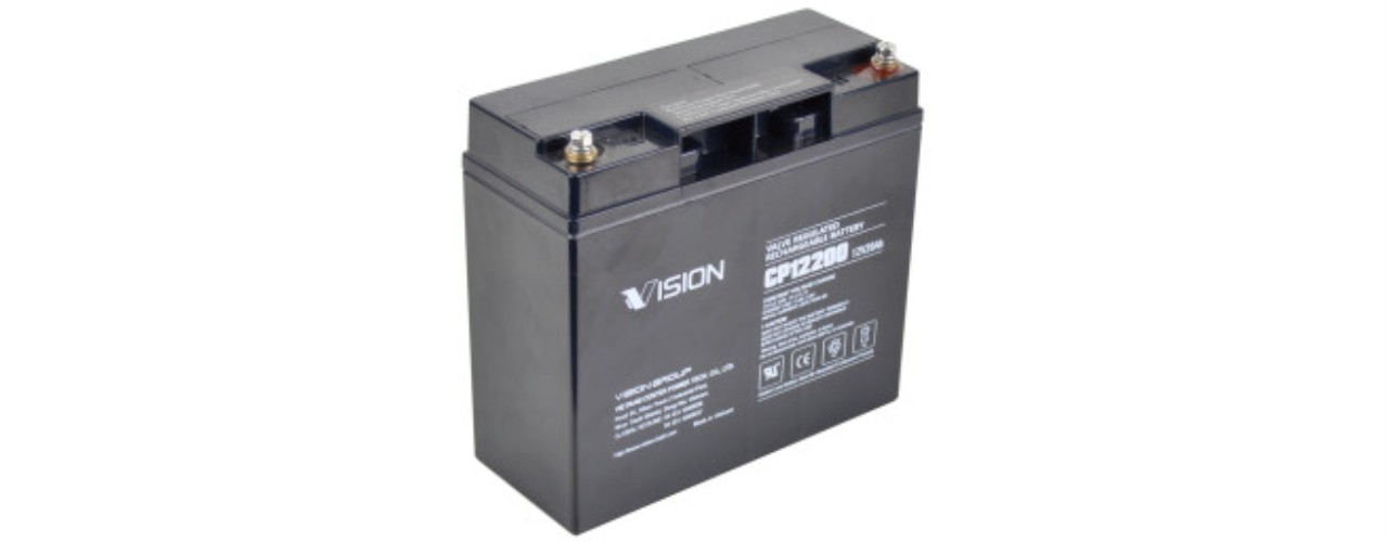 Vision CP-serie 12V 20 Ah AGM Batteri 181x77x167 Pol 0