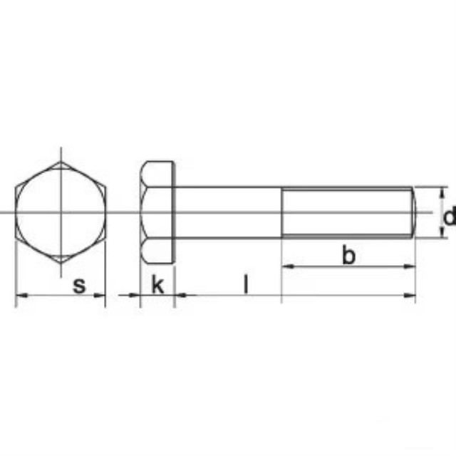 Stålbolt 8.8 FZB 30X120 mm DIN931