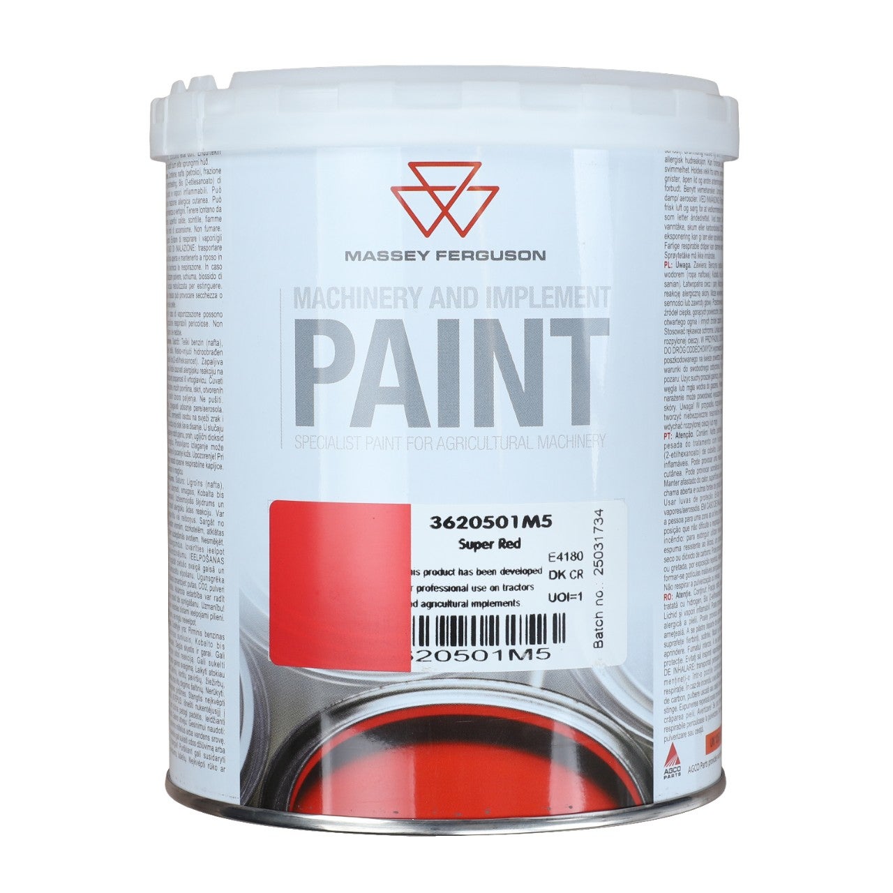 MF maskinemalje Super Red 1 L