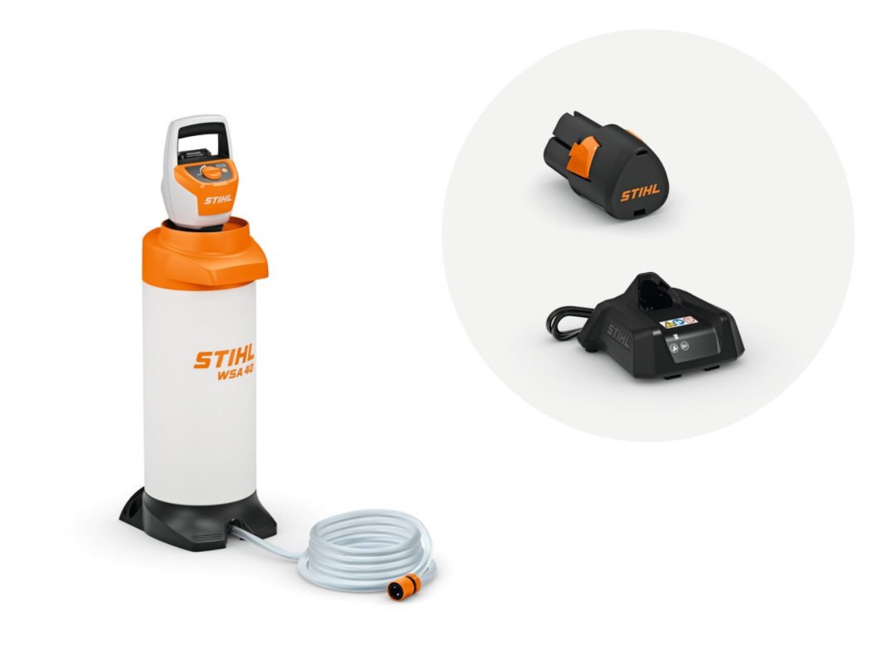 Stihl WSA40.0kpl. Batteri-trykvandsbeholder
