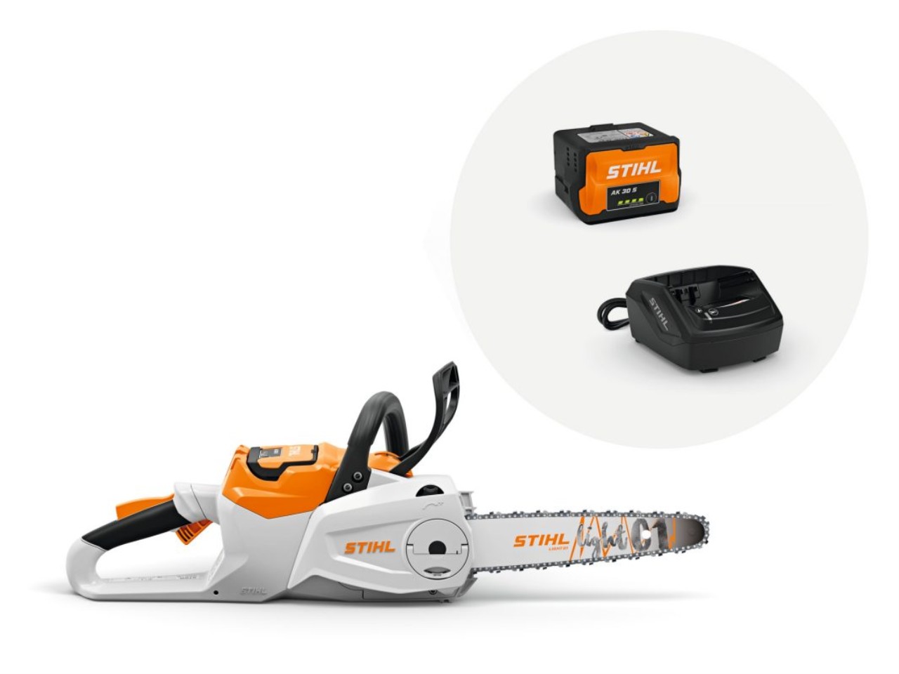 Stihl MSA80CBKpl Motorsav AK30S batteri & AL101 lader