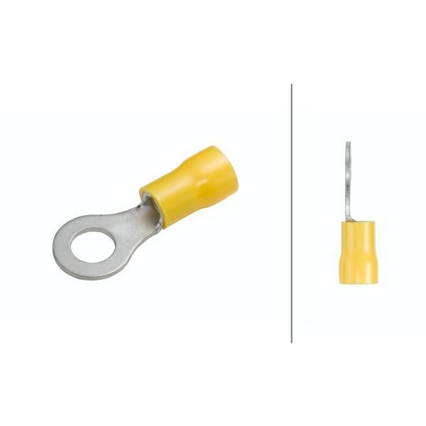 HELLA Isoleret ringkabelsko gul M6