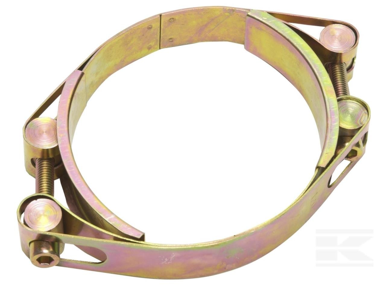 Spændebånd, 70-80 mm dobbelt bolt, DIN912 galvaniseret Kramp