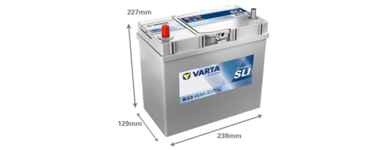 Varta Batteri Blue Dynamic 12V 45 Ah 238x129x227 Pol 1