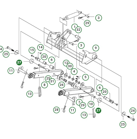 Husqvarna afstandsbøsning v/lift, P500