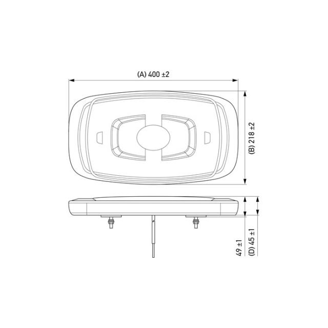 Hella mini Lysbro 12/24V magnet
