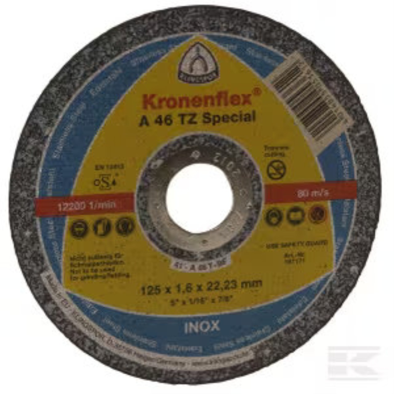 Klingspor Skæreskive 125x1,6x22 mm Lige