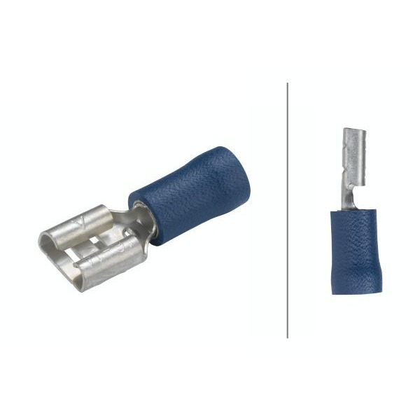 HELLA Isoleret hunfladstik blå 6,3 x 0,8 mm