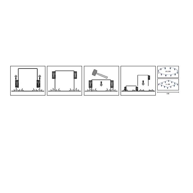 Husqvarna Automower hegn, midlertidig afgrænsning