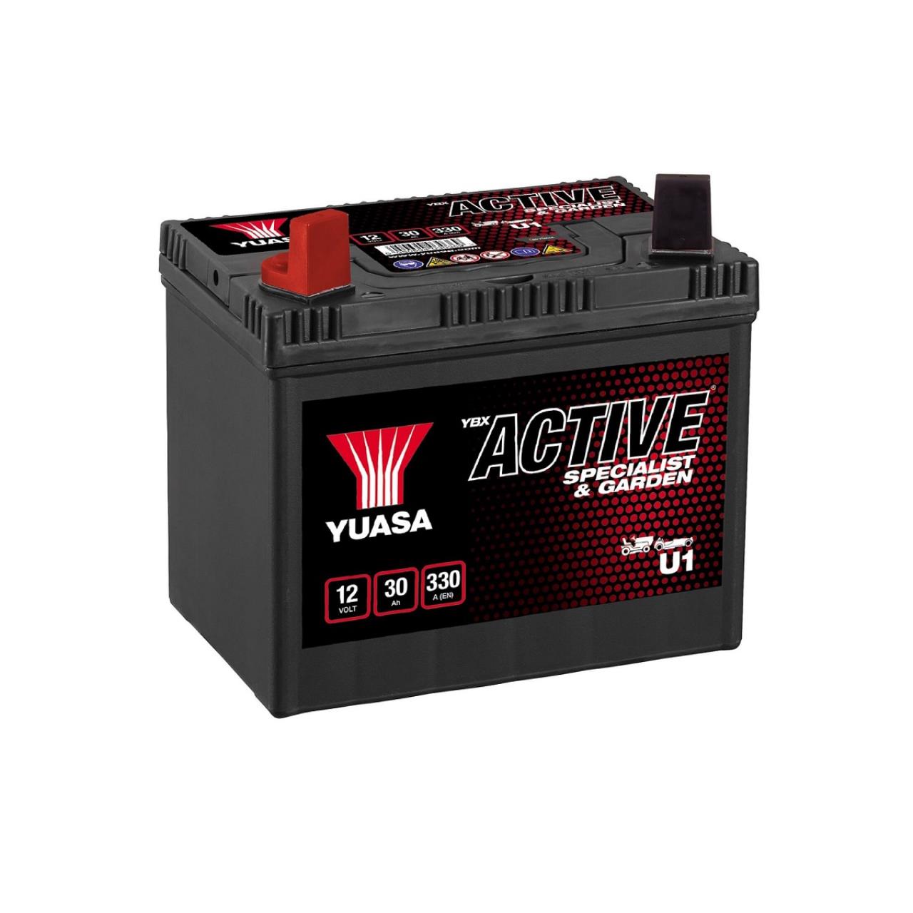Startbatteri 30Ah. YUASA 12V 30 Ah