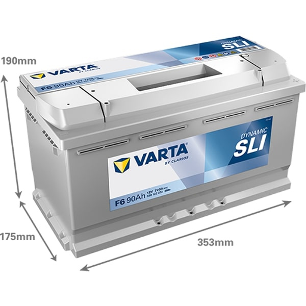 VARTA Black Dynamic F6 – 12V 90Ah startbatteri
