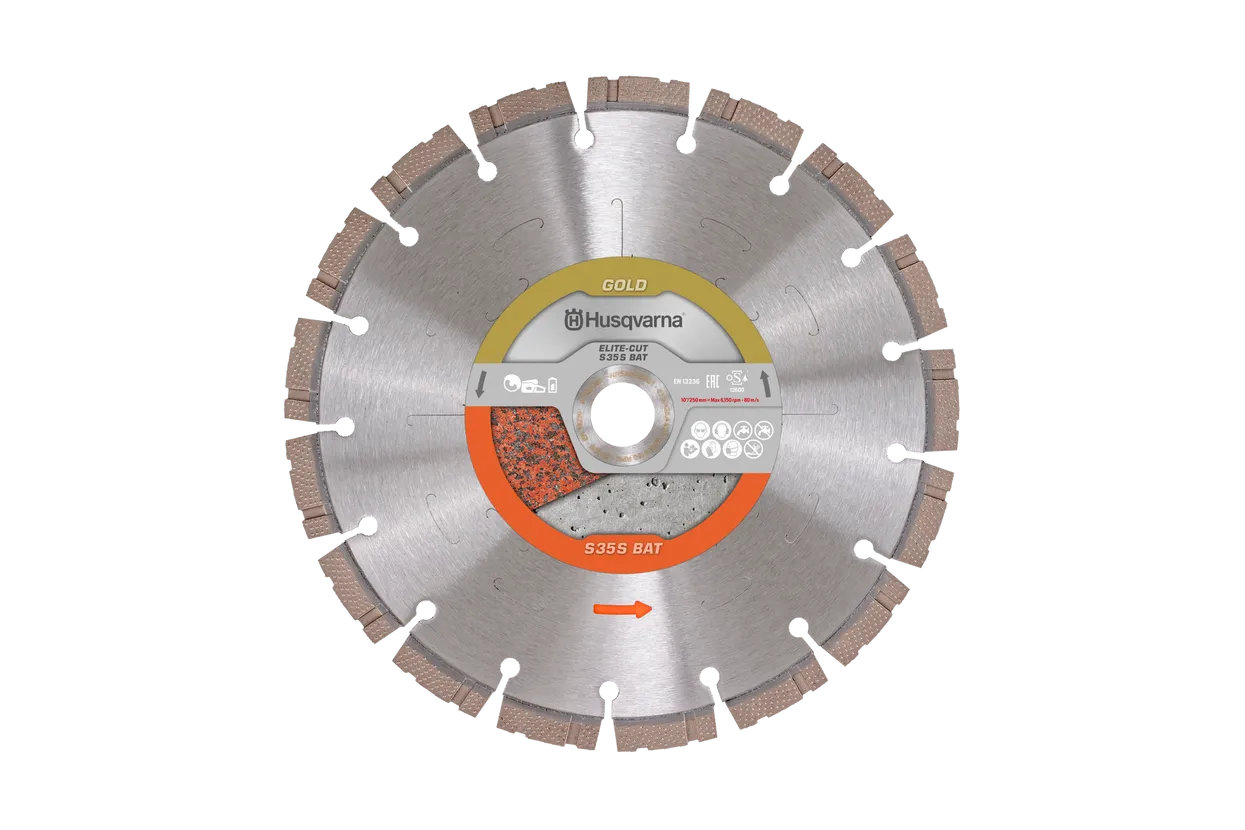 Husqvarna Ø250 Diamantklinge Elite-Cut S35S Batteri 25,4-13mm