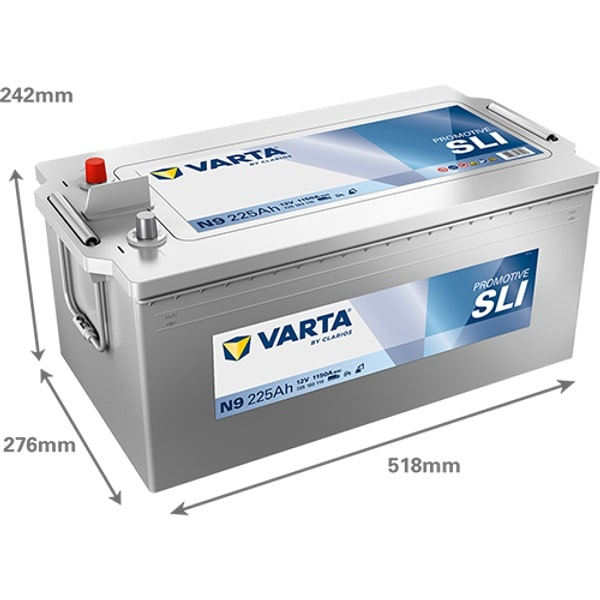 VARTA ProMotive Silver N9 – 12V 225Ah startbatteri