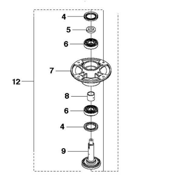 Husqvarna lejehus, kort aksel, P500 serien