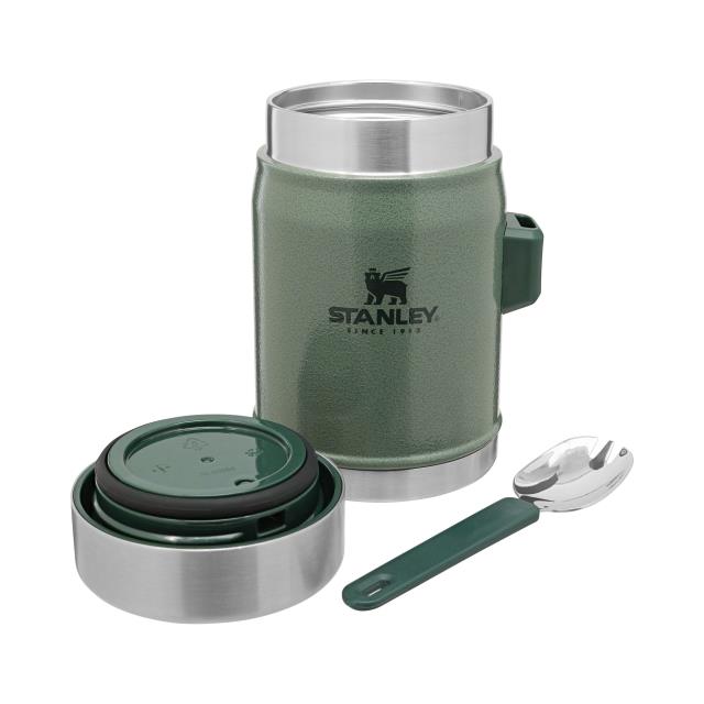 Stanley Classic grøn Termobeholder + spork 0,4L