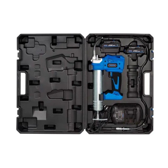 Pressol Batterifedtpresser 20Vx2000mAh m/2 batterier Li-Ion