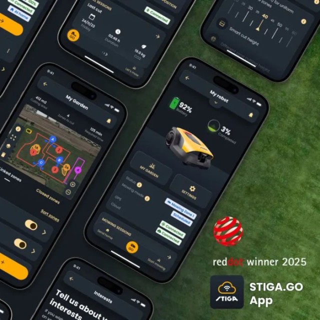 Stiga kabelfrie robotplæneklippere A 8v 800 m²