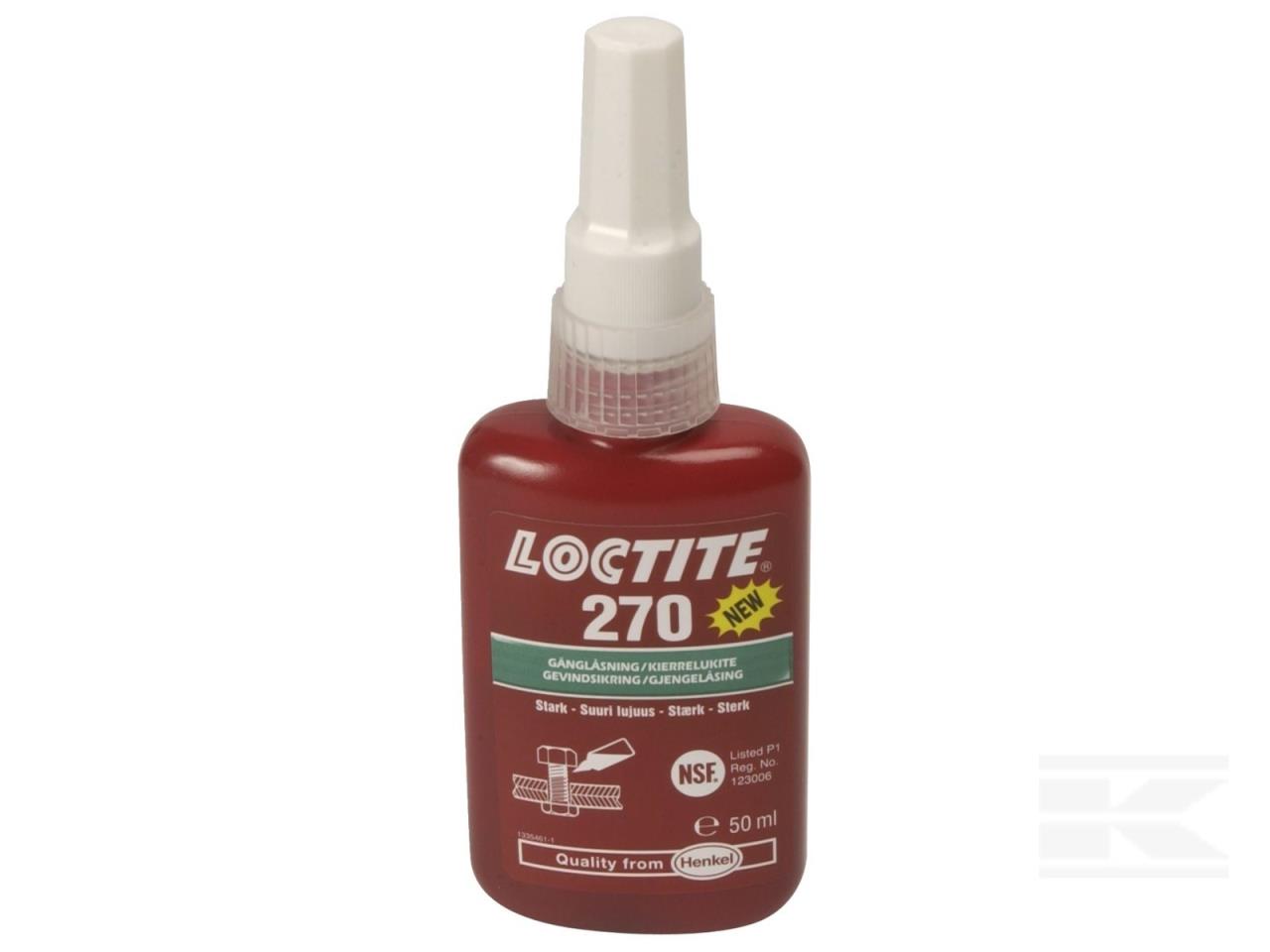 LOCTITE® 270 gevindsikring høj styrke 50ml grøn